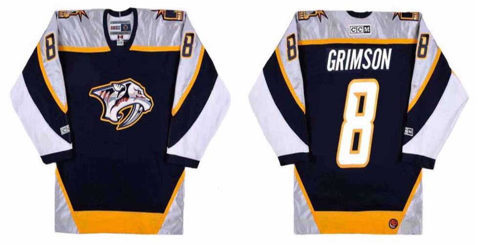 2019 Men Nashville Predators 8 Grimson black CCM NHL jerseys